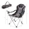 PICNIC TIME NCAA Maryland Terrapins Reclining Camp Chair - Beach Chair for Adults - Sports Chair with Carry Bag, (Black with Gray Accents) view 2