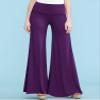 Made By Johnny MBJ WB750 Womens Chic Palazzo Lounge Pants S Dark_Purple view 2