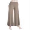 Lock and Love WB750 Womens Chic Palazzo Lounge Pants L Taupe view 2