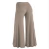 Lock and Love WB750 Womens Chic Palazzo Lounge Pants L Taupe view 3