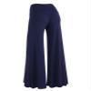 Lock and Love WB750 Womens Chic Palazzo Lounge Pants S Navy view 2