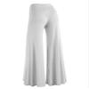 Lock and Love WB750 Womens Chic Palazzo Lounge Pants S White view 2