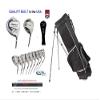 AGXGOLF Mens XS Wide Sole Golf Club Set; Regular Length; 460Ccc Graphite Driver, 3 Wood, 3-9 Irons, PW+SW, Putter + Stand Bag Right Hand view 1