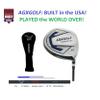 AGXGOLF Mens XS Wide Sole Golf Club Set; Regular Length; 460Ccc Graphite Driver, 3 Wood, 3-9 Irons, PW+SW, Putter + Stand Bag Right Hand view 3