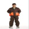 Kids Brown/Orange Briarproof Hunting Coat (Large) view 2