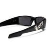 Gangsta Shades LOCS Hardcore Square Inset Dark Lens Sunglasses (Glossy Black/Dark) view 2