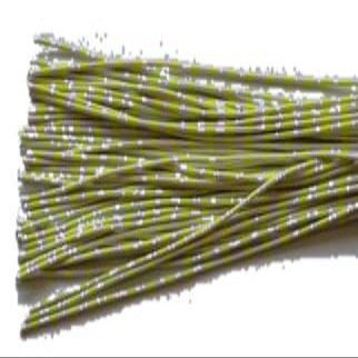 Archery ZEBRA WHISKER RUBBER BOWSTRING BOW STRING SILENCERS 4 Pc. Pack - NEW HOT COLORS ! (White-Chartreuse)
