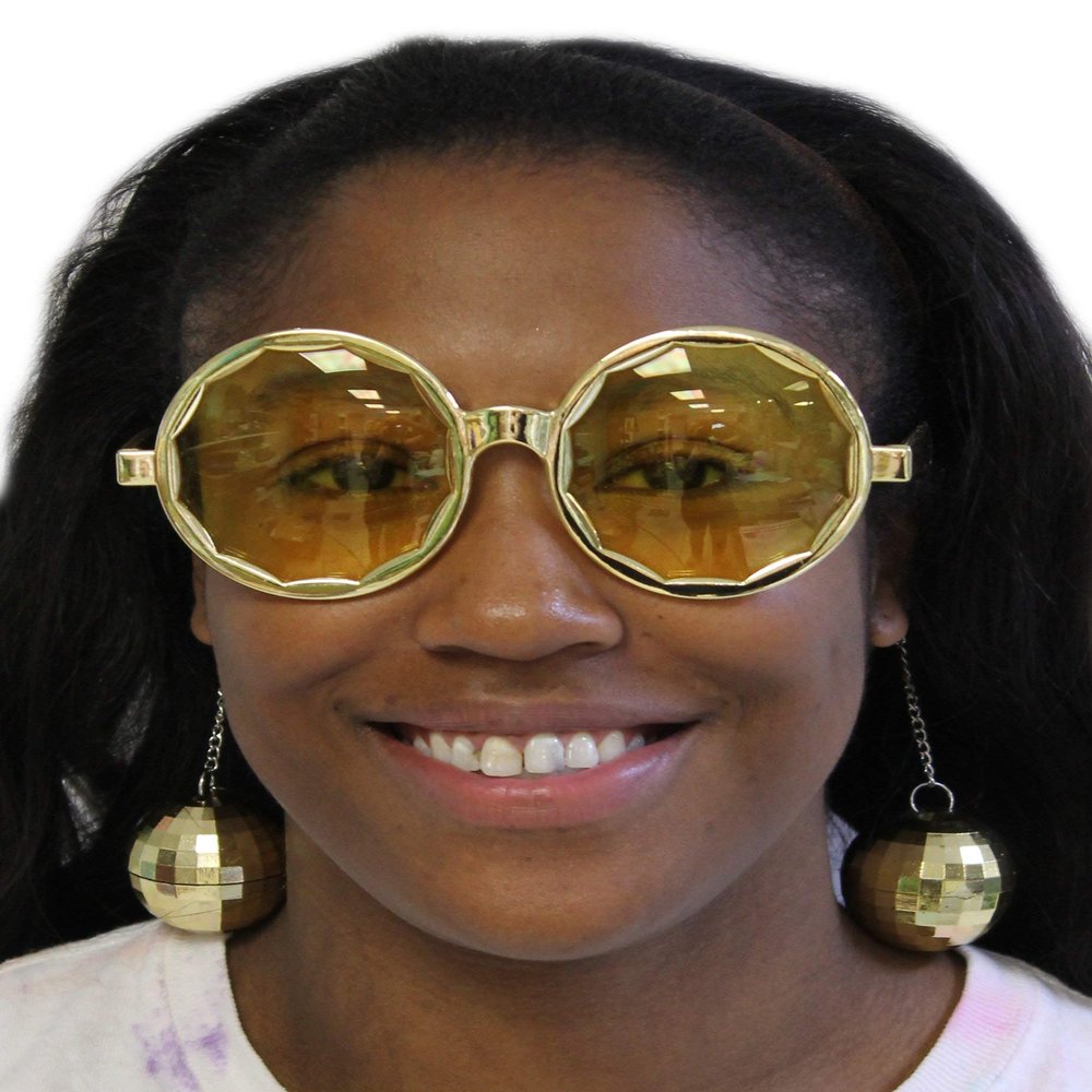 Costume Accessory- Disco Ball Sunglasses (One Size)