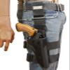 Barsony Tactical Leg Holster for 6" Ruger SP101 5 Shot Right view 1