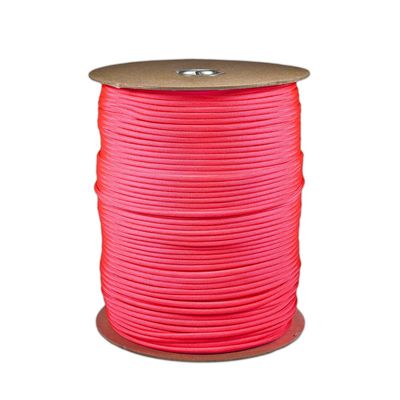 1000 Foot 550 LB Paracord Spools Type III 7 Strand Twisted Inner Cord Parachute Cord with 550 Pound Test Minimum Break Tensile Strength - Authentic 550 Cord (Neon Pink)