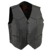 Milwaukee Leather SH2011 Kids Black Classic Three Snap Leather Vest - 3X-Large view 1