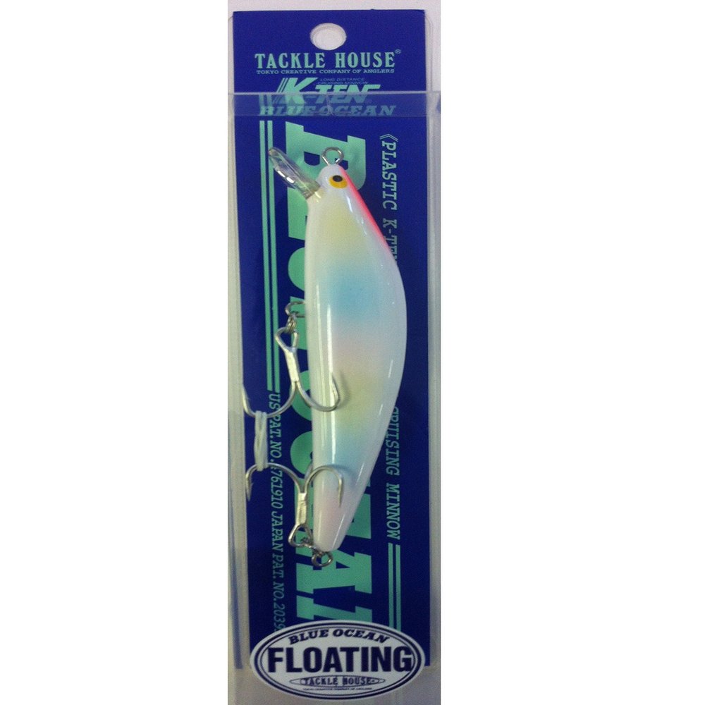 TackleHouse K-Ten BKF115 Minnow Blue Ocean BKF 4.5 inches (115 mm), 0.6 oz (18 g), Pearl Rainbow #107