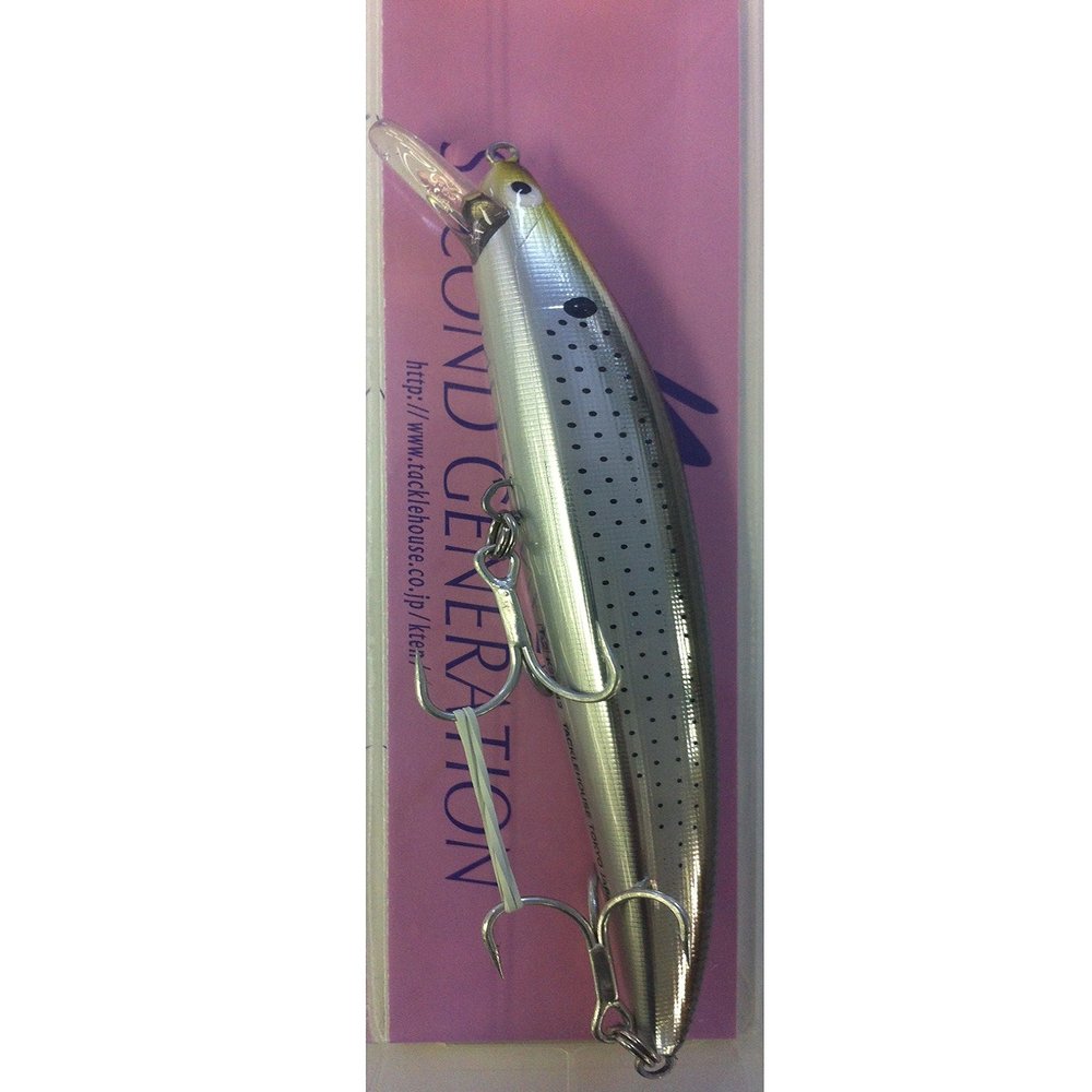 TackleHouse Minnow K-Ten Second Generation K2F T: 2 5.6 inches (142 mm), 0.9 oz (26.5 g), Silver Konoshiro #111 K2F142 T:2 Lure