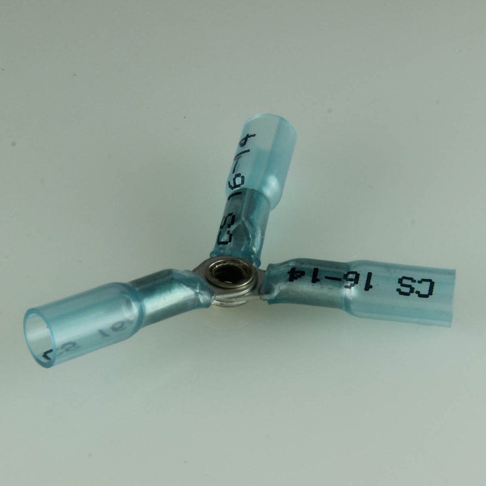 16-14 Ga. Heavy Duty Heat-Shrink 3-Way Terminals - (Pack of 10)