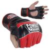 Combat Sports Pro Style MMA Grappling Gloves - 5oz Open Palm Synthetic Leather Fighting Gloves for Mixed Martial Arts, Sparring & Heavy Bag Training, Red, Youth Large view 1