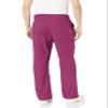 Orange Standard Men's Big Huntington Unisex Scrub Pants with Drawstring Waist and 4 Pockets, Wine, XX-Small/Tall view 2