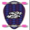 Yocaher Graphic Complete Pintail Skateboards Longboard Cruiser w/Black Widow Premium 80A Grip Tape Aluminum Alloy Truck ABEC9 Bearing 70mm Skateboard Wheels (Complete Pintail -11-Dice) view 1