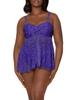 Full Busted Ruffle Twist Bandeau Tankini view 1