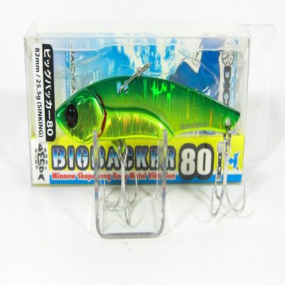 JACKALL Minnow Metal Vibration Big Backer 80 82mm 25.5g Lime Magic Magma Wave Holo Lure