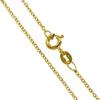 2mm thick 14k gold plated on solid sterling silver 925 Italian TRACE link chain necklace bracelet anklet - 15, 20, 25, 30, 35, 40, 45, 50, 55, 60, 65, 70, 75, 80, 85, 90, 95, 100cm view 2