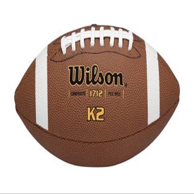 Wilson K2 Official Composite Football, under 10