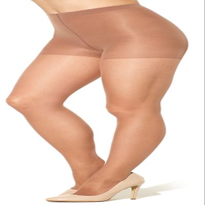 Silkies Women's Ultra Total Leg Control Support Pantyhose -Large Beige