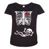 City Shirts Maternity Baby Boy Skeleton Pregnant Black DT T-Shirt (X-Large, Black)