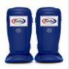 Fairtex SP3 Muay Thai Shin Guards for Men, Women, Kids | MMA Training, Kickboxing | Premium, Lightweight & Durable |Avoid shin splints During Training, Sparring - Extra Large, Blue view 1