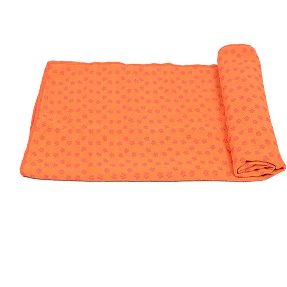 Microfiber Yoga Mat Towels and Hand Towels (Orange)
