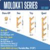 Grassracks Bamboo Snowboard Rack and Skateboard Rack - Moloka`i Series Snowboard Wall Mount (Bamboo - 3 Boards) view 3