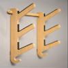 Grassracks Bamboo Snowboard Rack and Skateboard Rack - Moloka`i Series Snowboard Wall Mount (Bamboo - 3 Boards) view 4
