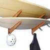 Grassracks Bamboo Surfboard Rack for 2 Boards - Horizontal Wooden Surf Wall Rack or Snowboard Mount Kaua'i Duo (2 Boards, Bamboo) view 1