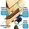 Grassracks Bamboo Surfboard Rack for 2 Boards - Horizontal Wooden Surf Wall Rack or Snowboard Mount Kaua'i Duo (2 Boards, Bamboo) view 4