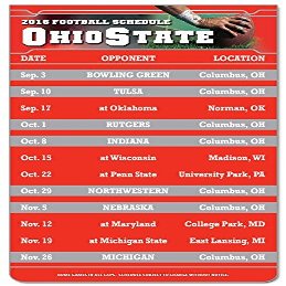 300 Pieces Magnetic Business Card College Football Sport Schedules 3.5" x 9" Ohio State University