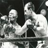 Boxing Collectibles Box Rocky Marciano Knocking Out Jersey Joe Alcott to Win Heavy Weight Title - 20"x24" Photo, Mounted in 22"x28" Double Matt and Framed with Plexi Glass view 1