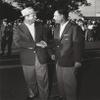 Golf 1954 Sam Snead & Ben Hogan 1954 wearing green jackets - 20"x24" Photo, Mounted in 22"x28" Double Matt and Framed with Plexi Glass view 1