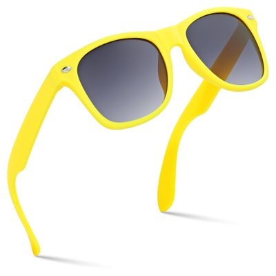 Retro Rewind Kids Sunglasses for Boys Girls Age 3-12 - Shatterproof Rubberized Frame UV400 Toddler Children Sun Glasses