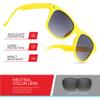 Retro Rewind Kids Sunglasses for Boys Girls Age 3-12 - Shatterproof Rubberized Frame UV400 Toddler Children Sun Glasses view 3