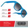 Retro Rewind Kids Sunglasses for Boys Girls Age 3-12 - Shatterproof Rubberized Frame UV400 Toddler Children Sun Glasses view 3