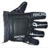 Fencing Washable Glove with Black Palm and "FENCING" Printed on Back of Hand (X-Large, Right)
