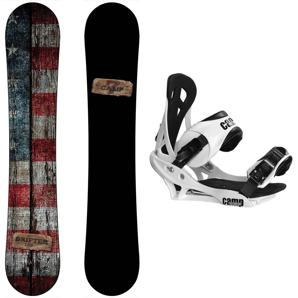 Camp Seven Drifter Snowboard with Summit Bindings Men's Snowboard Package (153 cm)