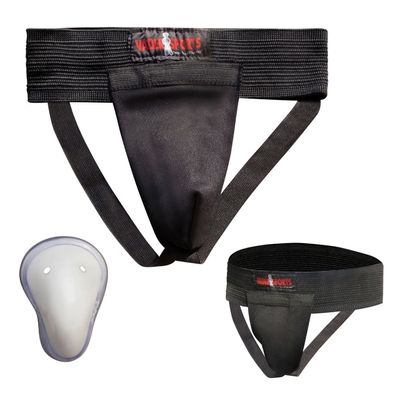 Groin/Abdominal guard Box Protector Muay thai MMA UFC Cricket box black kids martial arts training box guards, Hockey groing guard, adult martial arts box protector (Extra small/kids age 4-7)