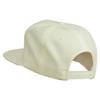 Big Diamond Outline Embroidered Flat Bill White Cap - Neon Orange OSFM view 2