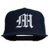 e4Hats.com Old English M Embroidered Cap - Navy OSFM view 1