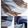 ARJOSA Women's Plaid Blanket Scarf Tartan Fall Winter Checkered Pashmina Shawls Wraps Scarves (B Blue) view 3