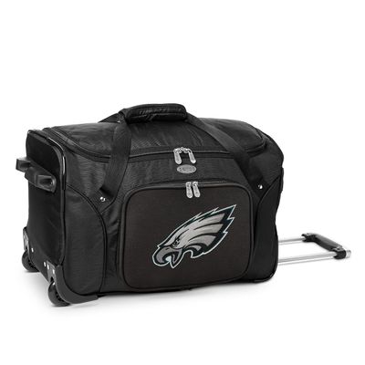 Denco NFL Philadelphia Eagles Wheeled Duffel Bag, 22-inches, NFPEL401
