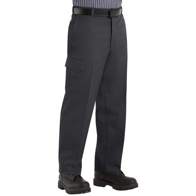 Red Kap Men's Industrial Cargo Pant, Black, 48W x 32L