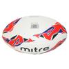 Mitre Rugby Ball | Extra Strong Lining | Full Weight | Hugely Popular, White/Red/Blue, 3 view 4