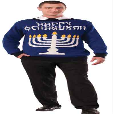 Forum Novelties Adult Menorah Chanukah Sweater, Medium