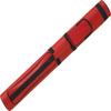 Action Brand AC22 2X2 Oval Hard Vinyl Pool/Billiard Cue Case - Textured Red view 1